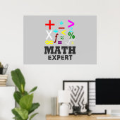 Poster Symboles mathématiques (Bureau à domicile)