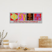 Poster Symboles principaux REIKI - Base OmMANTRA (Cuisine)