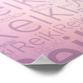 Poster Symboles Reiki - violet doux (Coin)