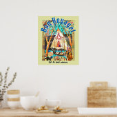 Poster Symbolisme de Bon Voyage Boat Cat Pilgrim (Cuisine)