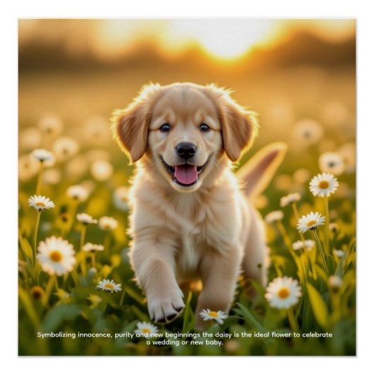 Poster Symbolisme de la marguerite (Devant)