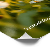 Poster Symbolisme de la marguerite (Coin)