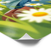 Poster Symbolisme de la marguerite (Coin)