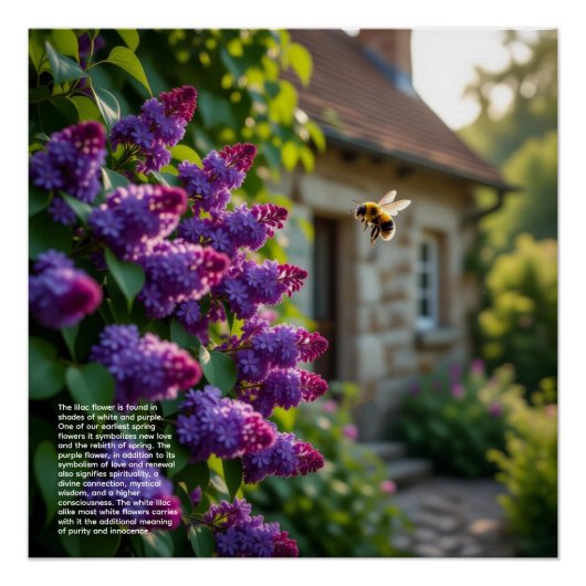 Poster Symbolisme du lilas (Devant)