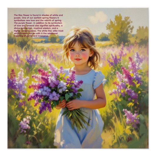 Poster Symbolisme du lilas (Devant)