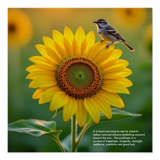 Poster Symbolisme du tournesol (Devant)