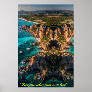 Poster Symétrie de la mer et de la terre