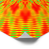 Poster Symétrie délimitée de la gloire dépliée (Coin)