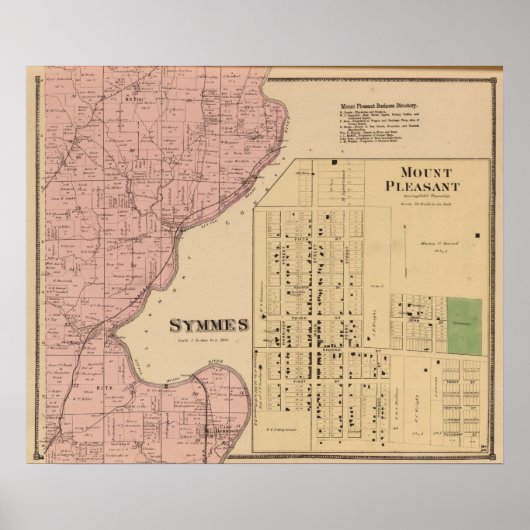 Poster Symmes Mt Pleasant, Ohio (Devant)