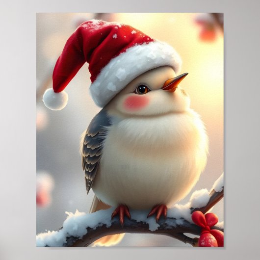 Poster Sympa Christmas Bird Digital (Devant)