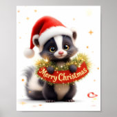 Poster Sympa Christmas Skunk Digital (Devant)