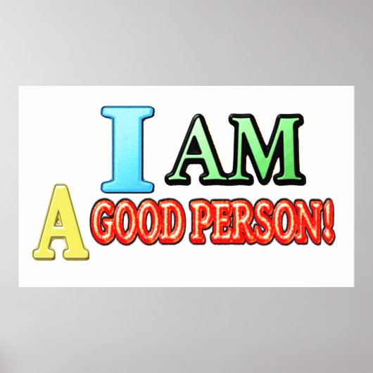 Poster Sympa Expression Design "BONNE PERSONNE" Acheter M (Devant)
