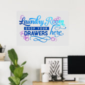 Poster Sympa Lave-Linge, (Bureau à domicile)