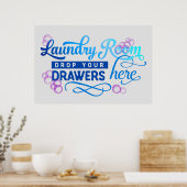 Poster Sympa Lave-Linge, (Cuisine)