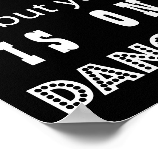 Poster Sympa panneau Mariage réception danse et siège (Coin)