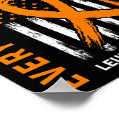 Poster Sympathie Perte de la fille Leucémie Sensibilisati (Coin)