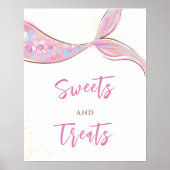 Poster Sympathique Dessert de sirène Signal d'anniversair (Devant)