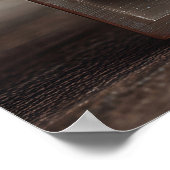 Poster Sympathique nome tenant une pancarte "Bonne fête d (Coin)