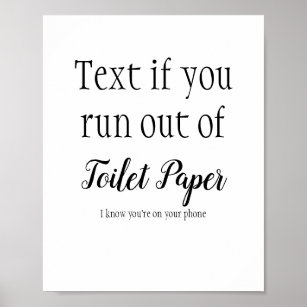 Poster Sympathique panneau de salle de bain