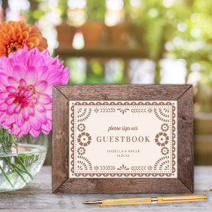 Poster Sympathique Papel Neutre Picado Mariage