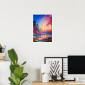 Poster Symphonie arc-en-ciel de Graceful River (Bureau à domicile)