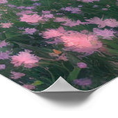 Poster Symphonie colorée de fleurs (Coin)