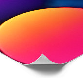 Poster Symphonie de bulle colorée (Coin)