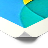Poster Symphonie de couleurs géométriques (Coin)