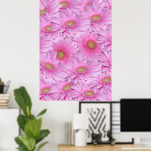 Poster Symphonie de Gerberas roses, (Bureau à domicile)