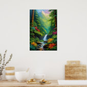 Poster Symphonie de la jungle, belle flore (Cuisine)