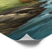 Poster Symphonie de la nature dans le réalisme Abstrait (Coin)