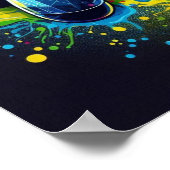 Poster Symphonie de Pixels et de Sons : Art de jeu vibran (Coin)