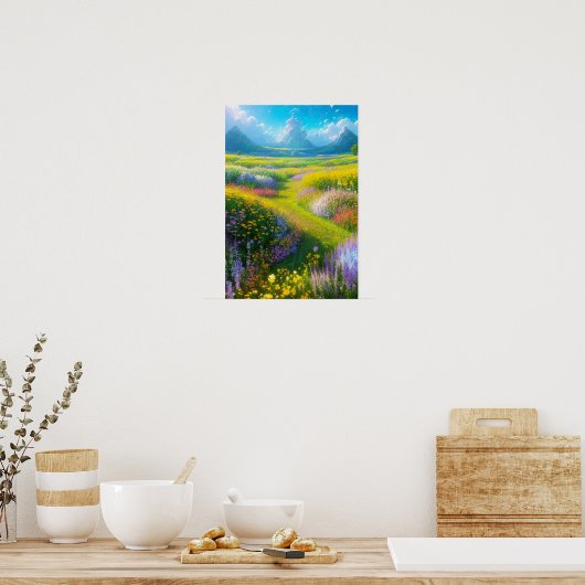 Poster Symphonie de printemps colorée (Cuisine)