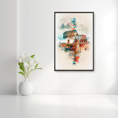 Poster Symphonie de Rome : Colisée & Fontaine de Trevi