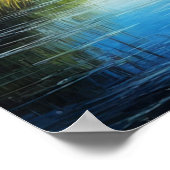 Poster Symphonie des marais, capturer les eaux azur (Coin)