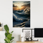Poster Symphonie des Vagues (Bureau à domicile)