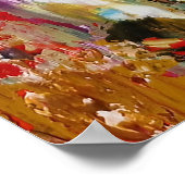 Poster Symphonie du Chaos - Palette de l’artiste Abstrait (Coin)