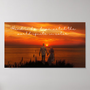 Poster Symphonie du coucher de soleil