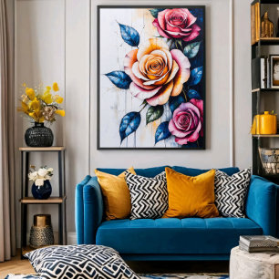 Poster Symphonie florale