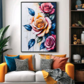 Poster Symphonie florale