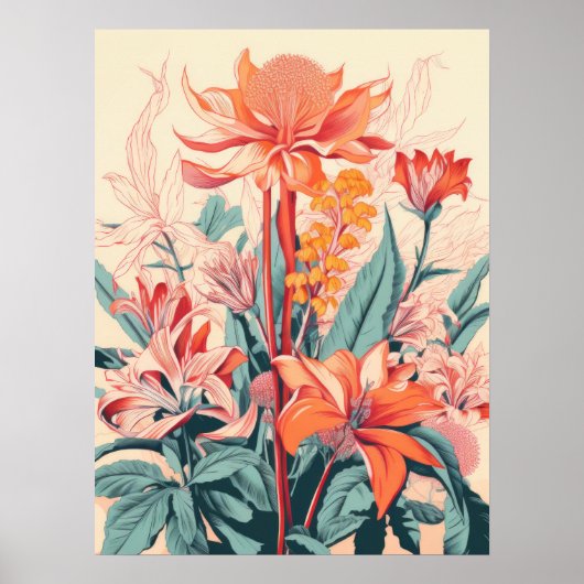 Poster Symphonie florale (Devant)