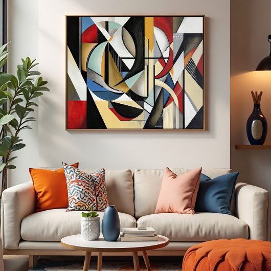 Poster Symphonie géométrique parfaite harmonie