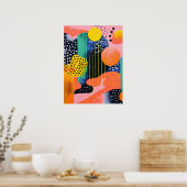 Poster Symphonie pointillée (Cuisine)