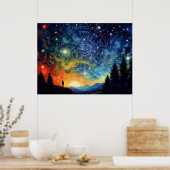 Poster Symphonie zodiaque - Un voyage céleste (Cuisine)