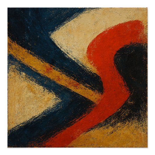 Poster "Symphony of Currents" Kyoto Edo Abstract (Devant)