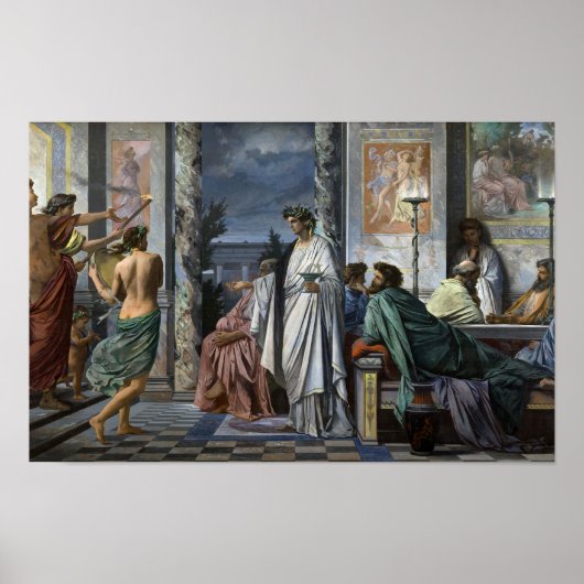 Poster Symposium de Platon par Anselm Feuerbach (Devant)