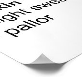 Poster Symptômes principaux de la tuberculose pulmonaire (Coin)