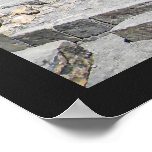 Poster Synagogue du Golan Katzrin (Coin)