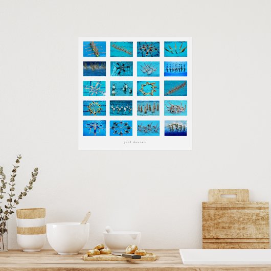 Poster Synchroniser la natation (Cuisine)