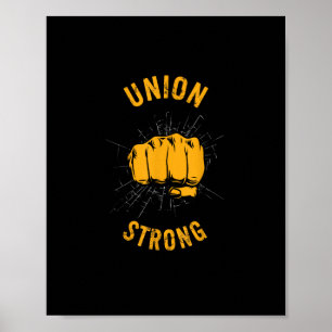 Poster Syndicat Fort Premier Fier Travailleurs de la Fête